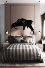 Leopard Wanddekoration /