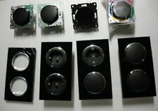 4x Lichtschalter/Steckdosen Set Glasrahmen ;neu