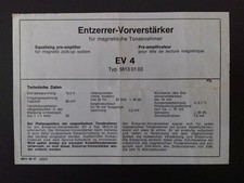 Entzerrer-Vorverstärker EV 4