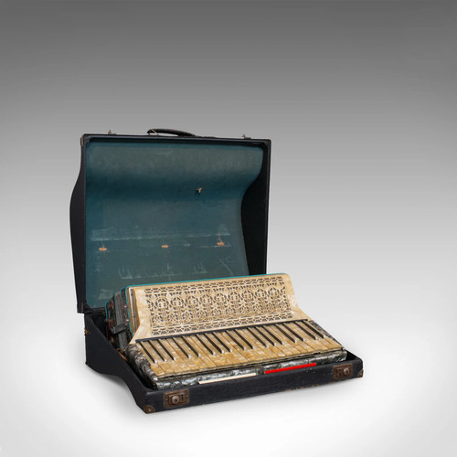 Vintage klavier akkordeon - vintage,