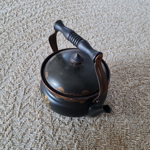 Teekessel schwarz emaille - teekessel,, schwarz,