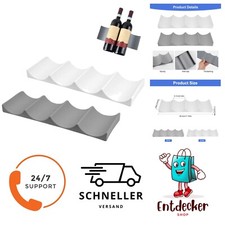 2 Stück Flaschenhalter Kühlschrank, Kühlschrank Flaschenablage, Flaschenregal Kü