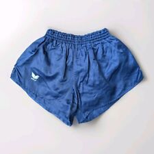 Erima Glanz Nylon Sprinter Shorts Vintage D4 Retro Fußball Fitness Sport blau