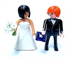 Playmobil * Figur Family Fun * Hochzeit Brautpaar *  Ringe Blumen