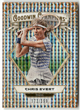 2025 Upper Deck Goodwin Champions No. 4 Chris Evert Tennis Orange Dots 173/399