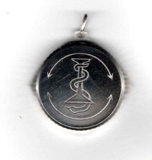 Silberanhänger 925,  Medaillon 2 cm,  SOS Kapsel leer