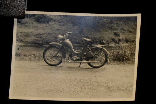 Altes foto moped um 1930 - moped,