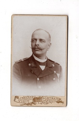 Cdv foto soldat mit - cdv,