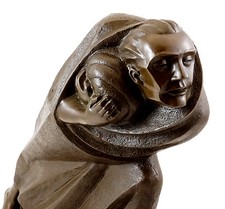 Der Flüchtling (1920) - Bronzefigur - signiert Ernst Barlach