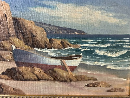 ölgemälde boot strand - ÖlgemÄlde,