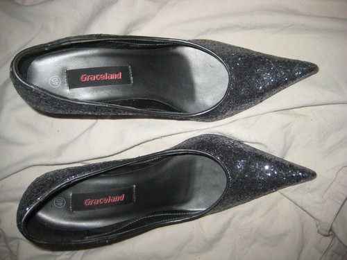 Vintage glitzer pumps - vintage,