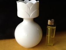 Heinrich H&G teils Bisquit Porzellan weiß Blüte Vase 1962  Op Art annees 60