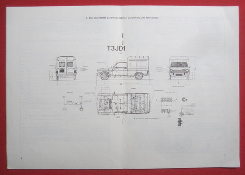 Orig typenschein talbot - talbot, 1100