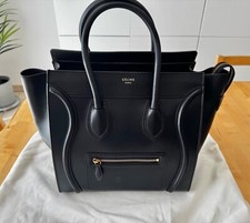 Celine Mini Luggage Smooth Leather Black Tasche Schwarz