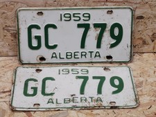 2x ALTES NUMMERNSCHILD -