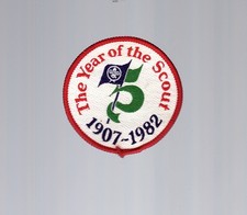 Pfadfinder Stoff Abzeichen Scout XV Jamboree 75 Jahren Pfadfinder