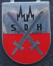 Brustanhänger Verbandsabzeichen Stammdienststelle des Heeres Köln (E)Dom Zinn