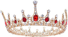 Rote strass krone hochzeit - strass, krone,