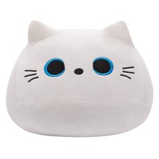 10-30cm Weiße Katze blaue