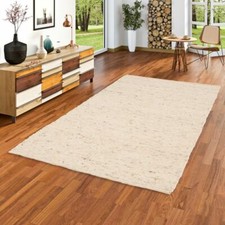 Natur Teppich Wolle Nelson Beige Meliert