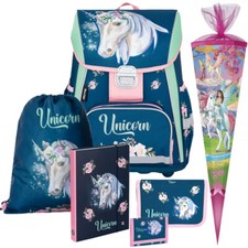 Unicorn - Einhorn - Oxy Bag PREMIUM Schulranzen-Set 6tlg. mit Schultüte