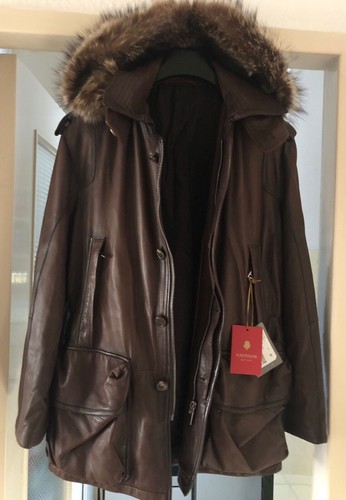 Lederjacke kapraun - lederjacke, „kapraun“