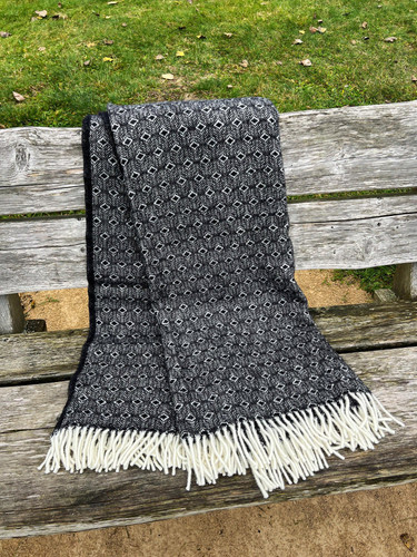 Klippan wolldecke anthrazit - wolldecke,