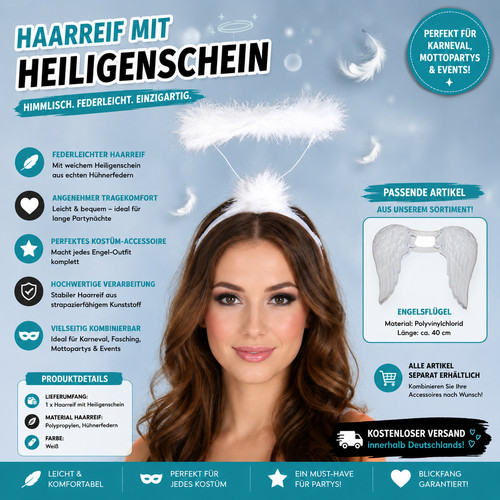 Haarreif heiligenschein engel - haarreif,