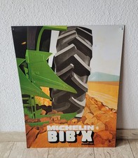 Original altes riesiges MICHELIN BIB'X radial Blechschild Traktor Schlepper