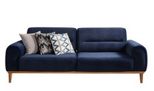 Sofa 3-Sitzer Wohnzimmer Blau