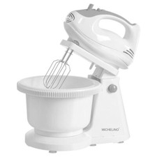 MICHELINO Handmixer-Set 74365 weiß mit Ständer und Schüssel