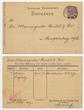 113663 - Ganzsache P 12 (186) - Postkarte, Grube Ilse 25.5.1887 nach Senftenberg