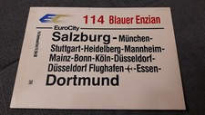 Zuglaufschild EC 114 Blauer