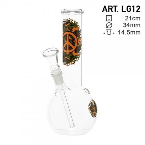 Glasbong 21cm 34mm s - h:,