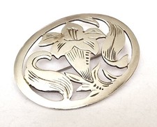 Jugendstil Brosche Blumen