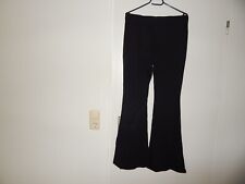 Hose Leggings XXL mit Schlag schwarz  tolle Paßform stretchig Schlankmacher Yoga
