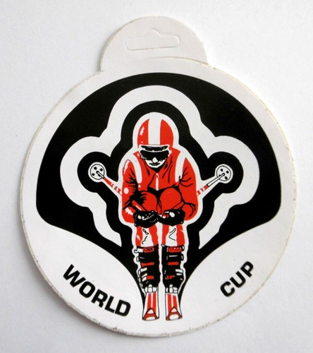 Werbe aufkleber ski world - world, cup