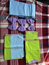 Babybettset/ Himmelbettset mit Netz,Schleife,Kissenbezug,Deckenbezug 