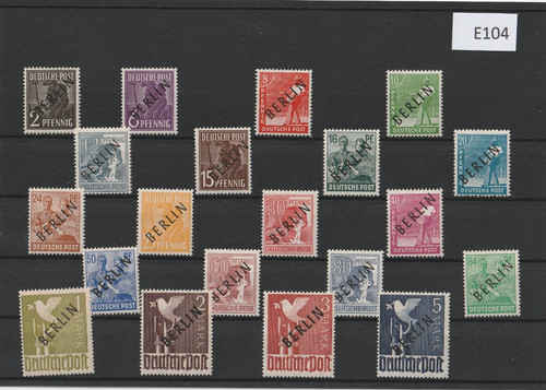 Berlin postfrisch - 1-20, **