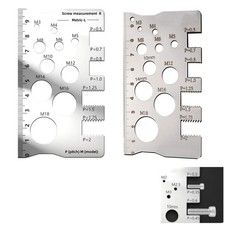 Hochpräzise Schraube Gewinde Steigungslehre Lineal metrische Schraube Mutter Ed