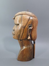 Holzfigur Kopf geschnitzt