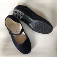 Schwarz Samtschuhe Chinaschuhe Ballerinas Trachtenschuhe Damenschuhe