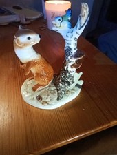 Porzellan Figur Wiesel / Mader