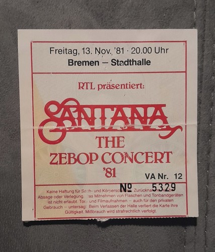 Santana the zebop concert - santana,