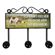 Hund Kleiderhaken Leiste mit 3