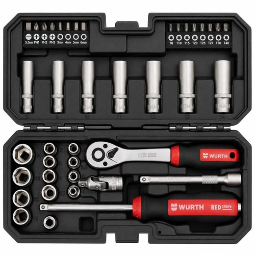 Würth red stripe 4 - red, 1/4"