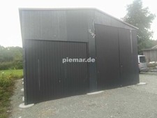 Blechgarage 7x7x3,4m RAL7016