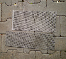 2 Lochblech Lüftungsgitter 42 x 13 und 32 x 17 cm Lochdurchmesser 3,9 mm