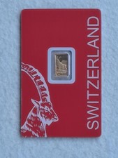 1g PAMP Goldbarren - Steinbock - Capricorn - mit Schutzfolie