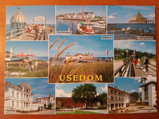 Postkarte 2717 gelaufen, Ostseeinsel Usedom, Ansichtskarte, Sammlung